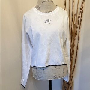 Nike Air Women's White Dri fit pullover Size M